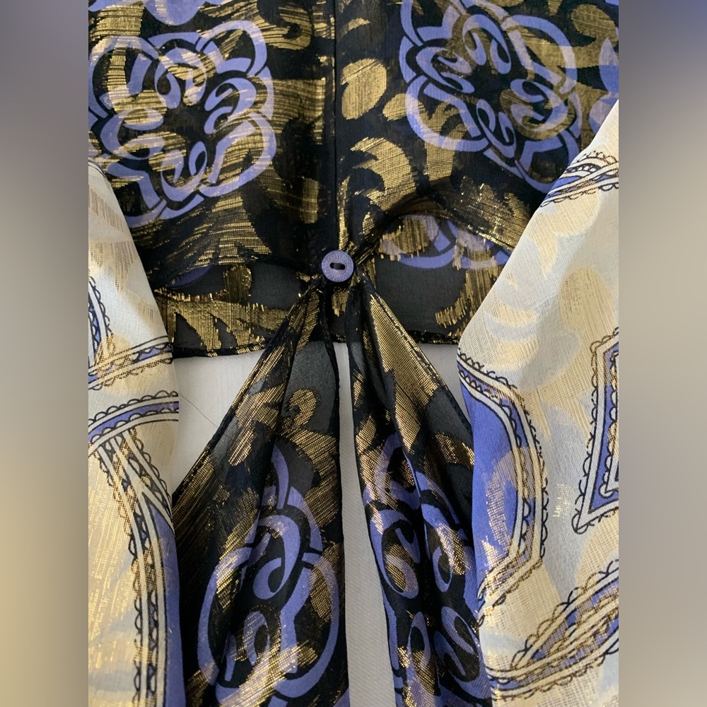 Nicole Miller Silk/Metallic Dress - Picture 8 of 9